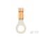 Te Connectivity Ring Terminal, #10 Stud Size, 16 AWG, Bare Insulated, Orange 321898 - alternate 4